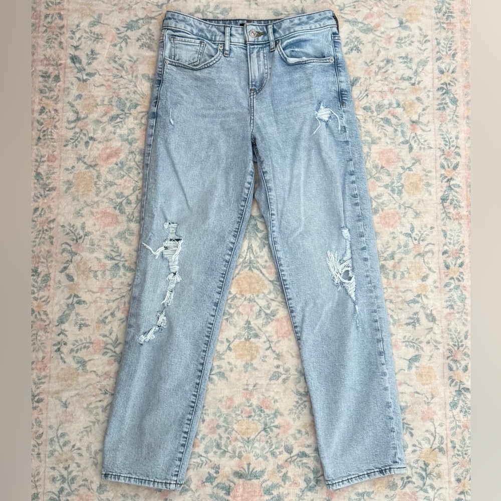 Express Light Blue Boyfriend Jeans